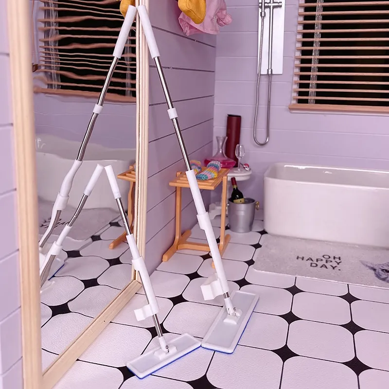 thumbnail image 2 of AirAds Dollhouse 1:12 Scale Dollhouse Miniature Accessories Mini Mop... 2 of 11