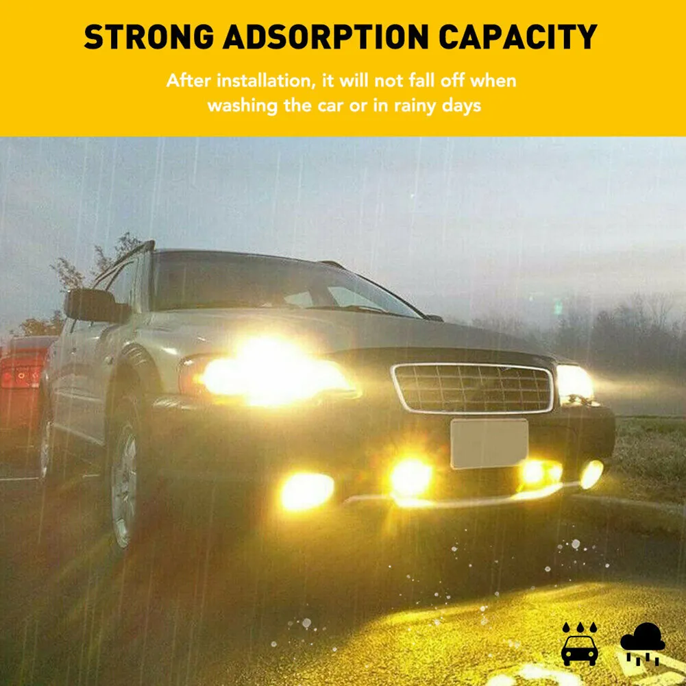 thumbnail image 2 of 1797 Yellow Light Tint Film For Car Headlight Fog Tail 2 of 12