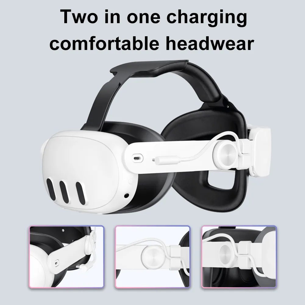 20246000mah Elite Pil Başlığı Meta Quest 3 VR, Şarj Edilebilir