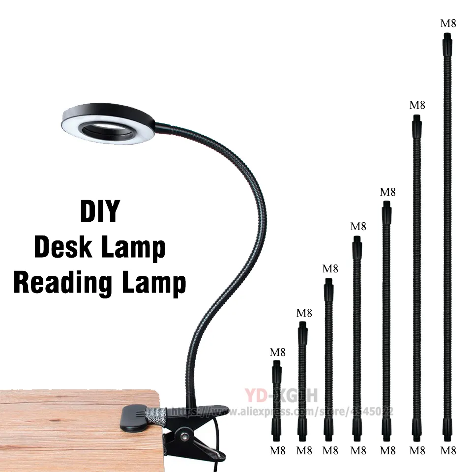 Flexible Gooseneck LED Lamp Holder: 10mm/12mm Diameter Universal
