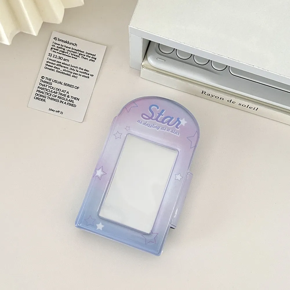 DHgate.com:3 Inch Kpop Binder Round Hollow Photocard Holder