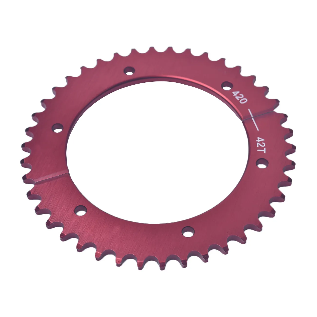 Split Sprocket Universal 420 Chain 42 Tooth With Adapter - Fits Predator 212cc, 196cc, 6.5HP, 13HP, Mini Bikes, Go Karts (Silver) Go Kart Sprocket Adapter