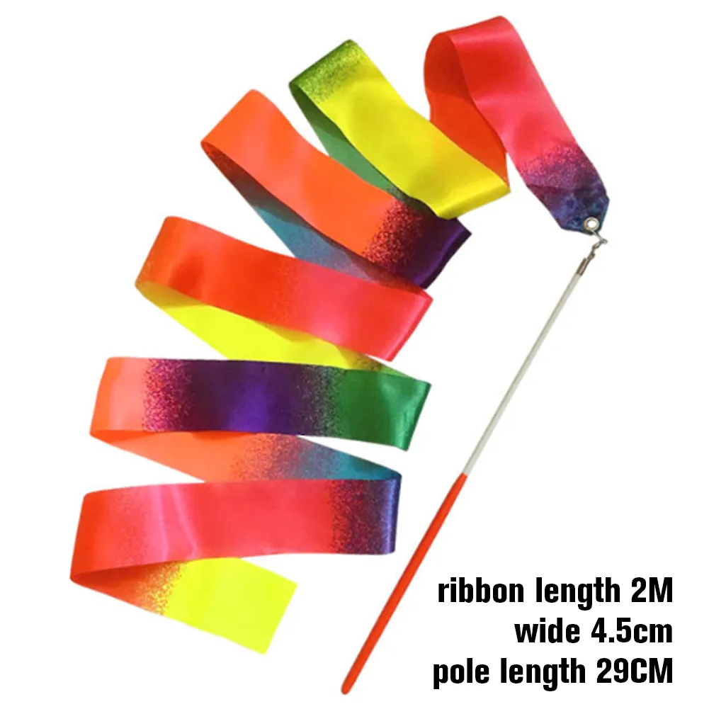 Artistic 2m Gymnastics Unicorn Ribbon With Handle Perfect For Talent ...