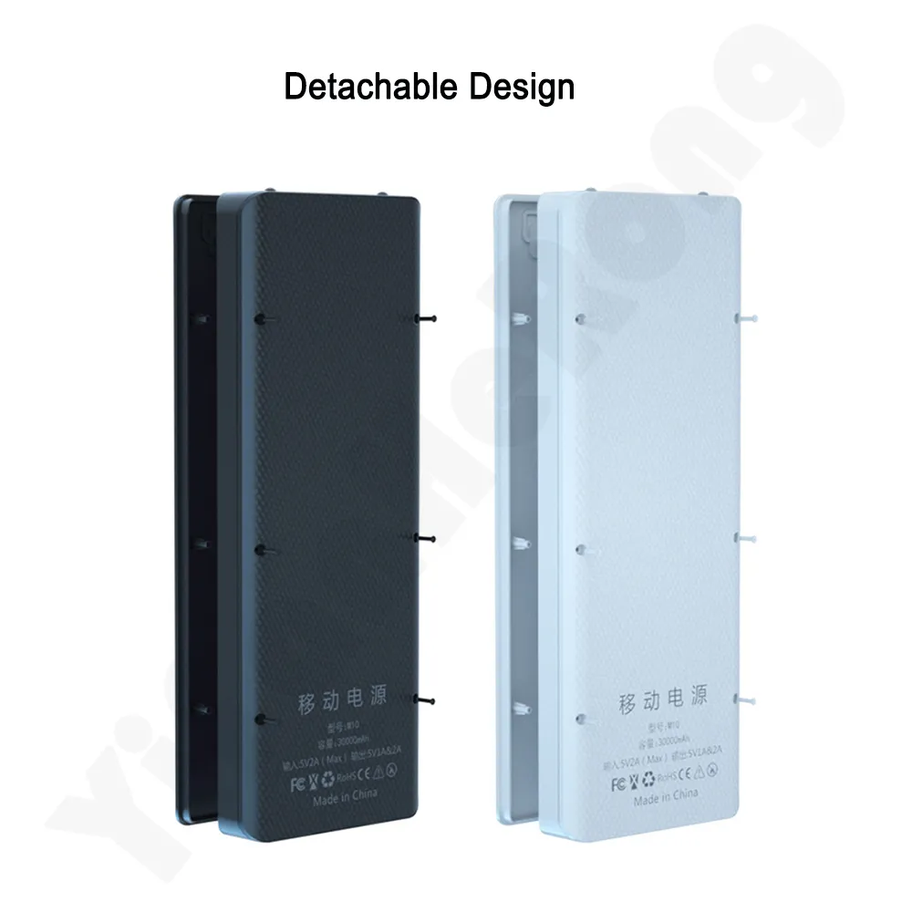 Quick Charge QC3.0 DIY 10 x 18650 Battery Power Bank Case Portable Battery Storage Box Powerbank Holder Shell With LCD Display