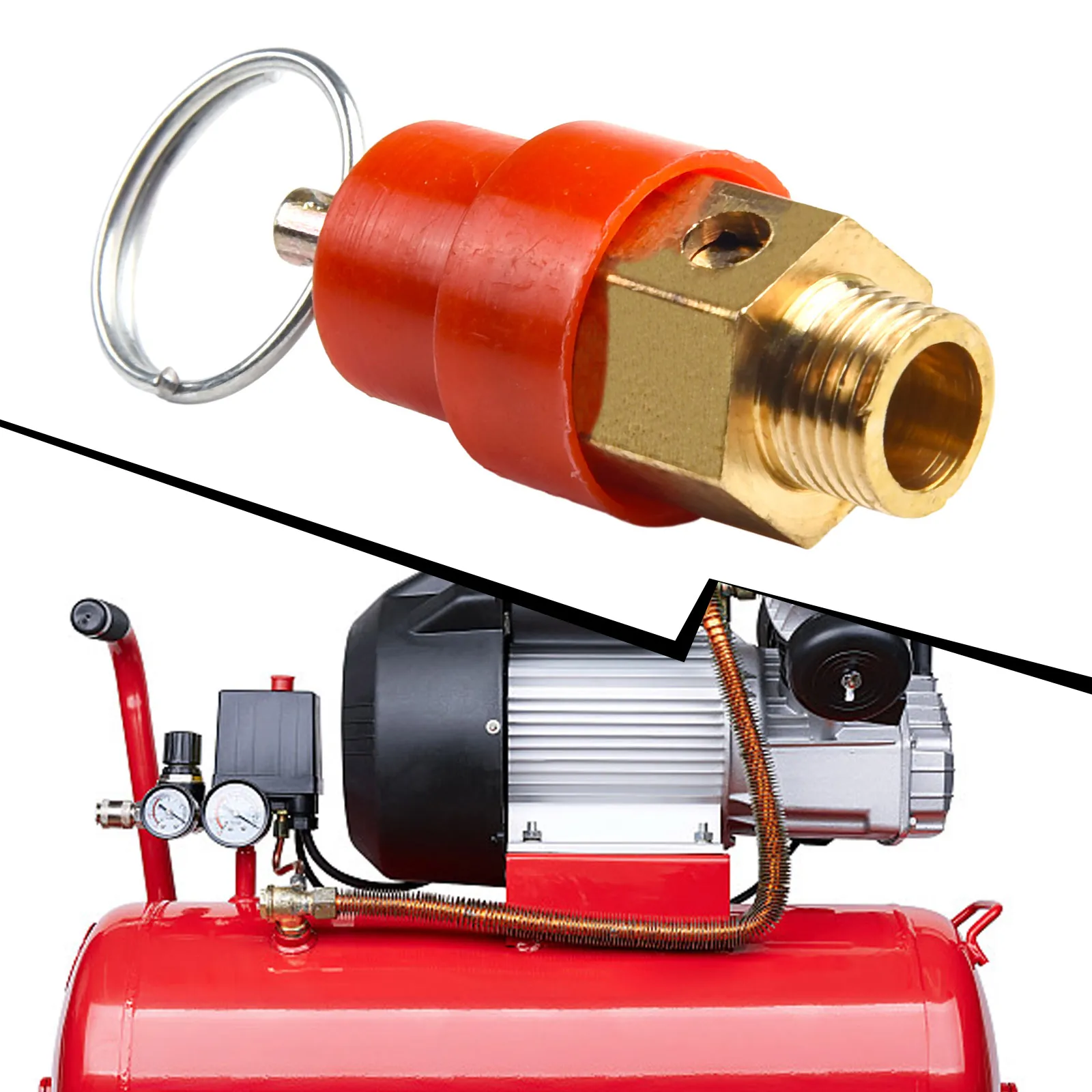 1/8'' 1/4'' Brass Air Compressor Safety Relief Valve Pressure Release ...