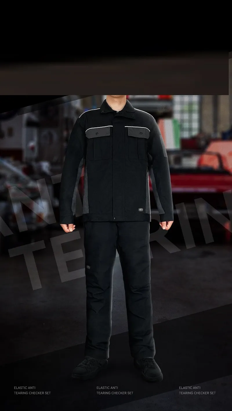 Mechanic Work Clothes: Short Sleeve Work Shirt With Reflective