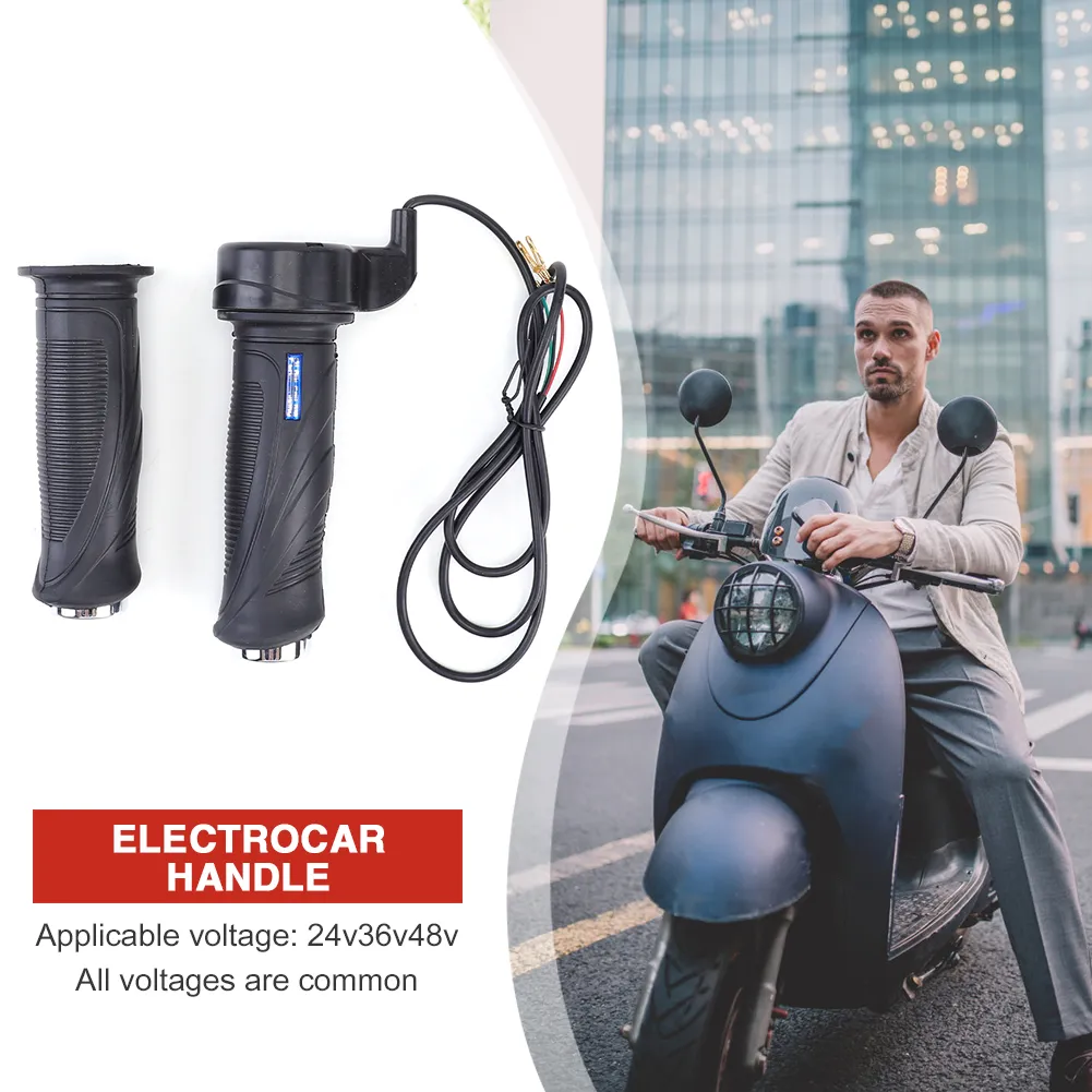 24V 36V 48V Twistthrottle Grip For E-Bike Electric Scooter Speed Handlebar Sets - Foto 3