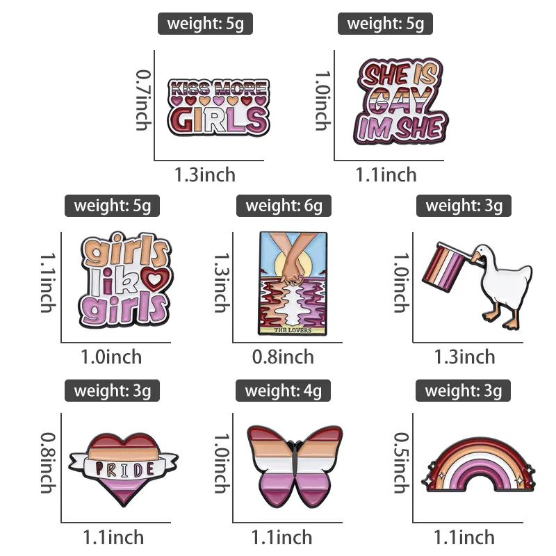 Lesbians Rainbow Series Enamel Pins Girls Like... From Dhmallqueen, $18 ...