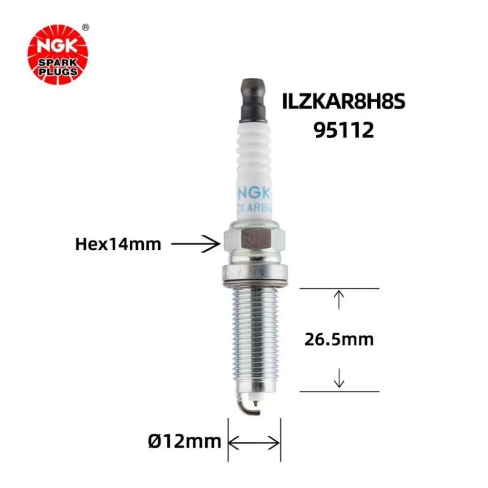 NGK Iridium/Platinum Plug Number ILZKAR8H8S Spark Plug 95112 | O