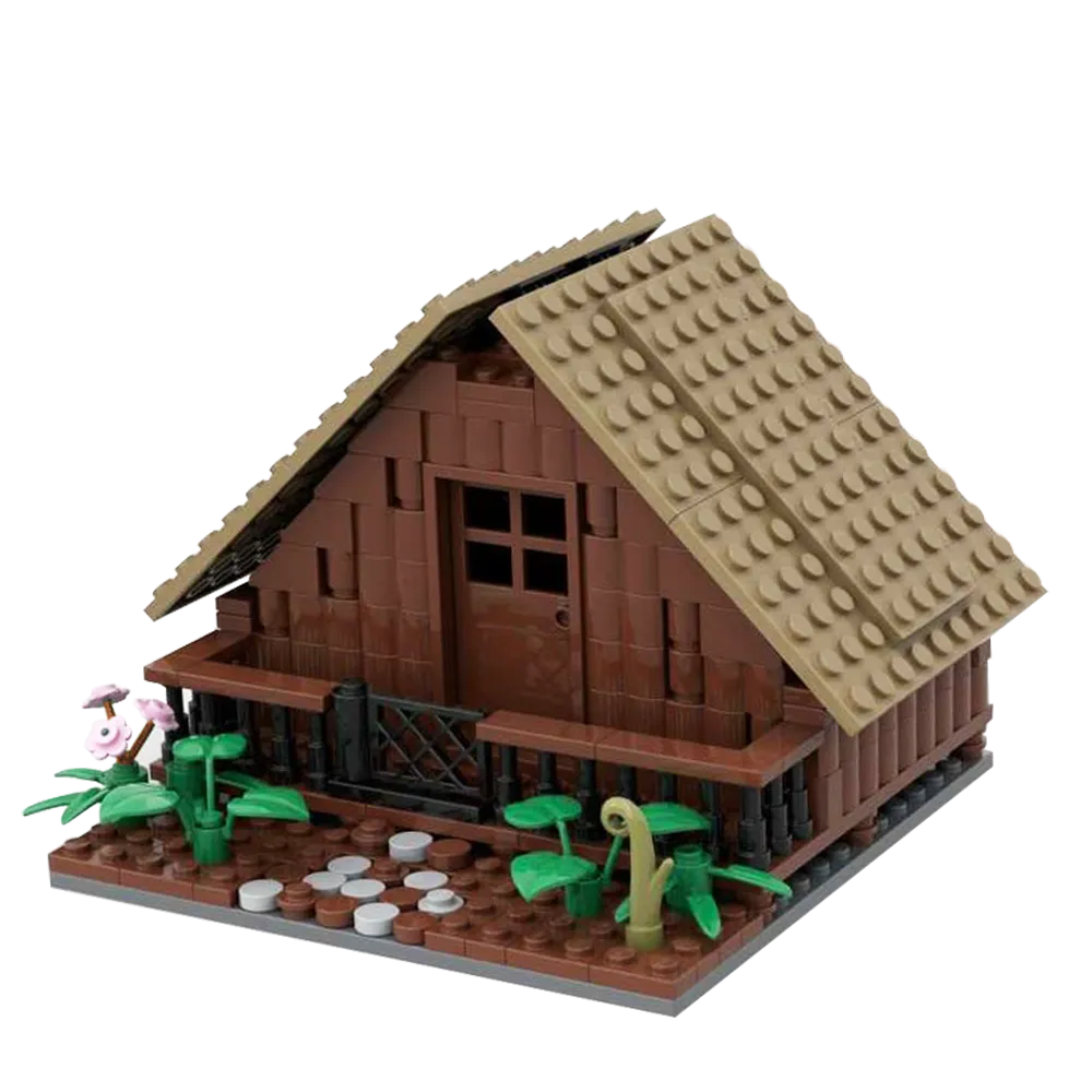 Vintage Wooden Viking House DIY Assembly Model Kit Home Decor Gift