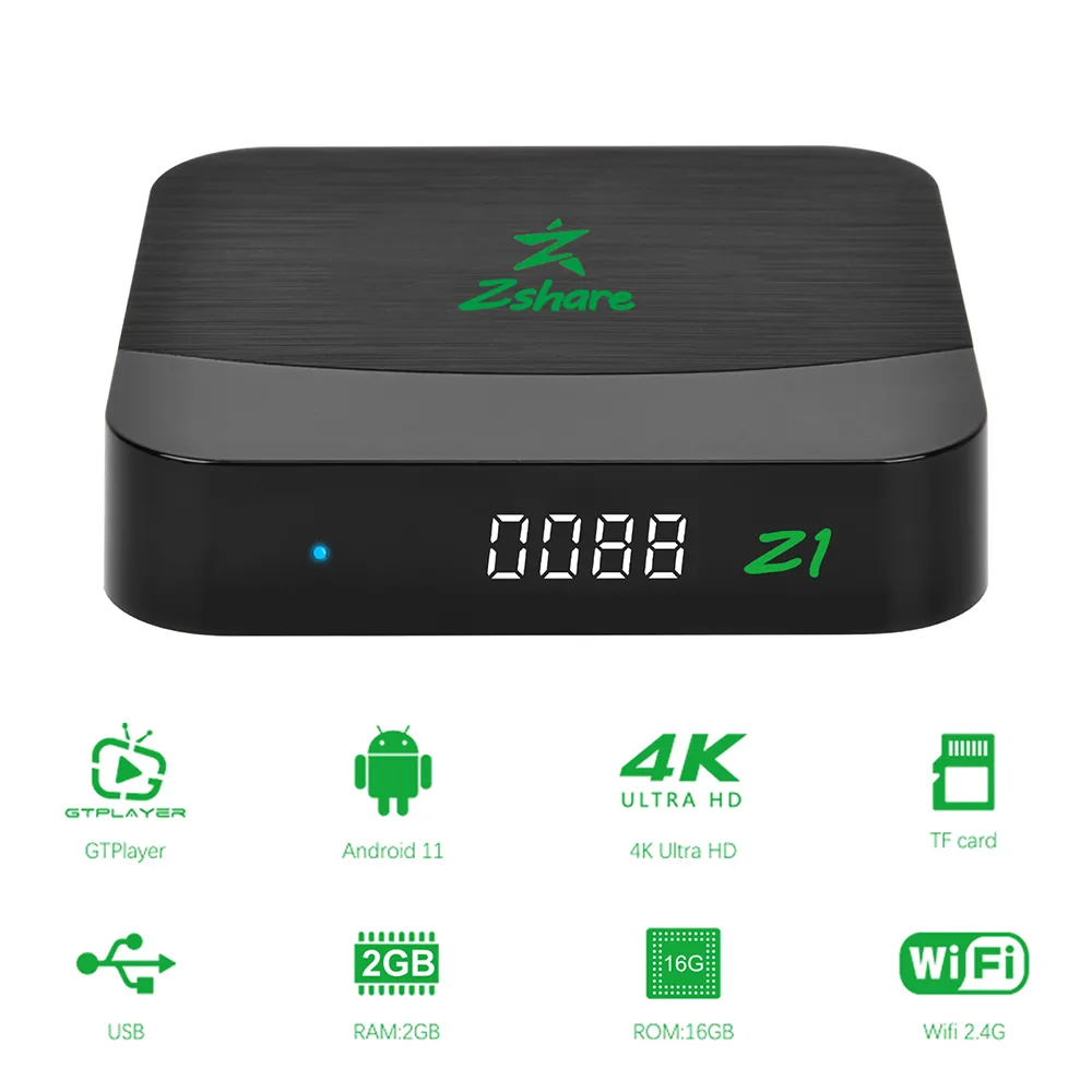 New GTmedia Zshare Z1 Amlogic S905W2 Android 11.0 TV BOX 2G16G