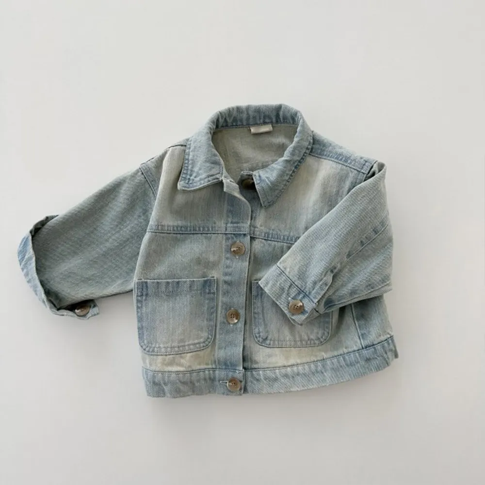 Herjeanjacket Popped Collar Denim Jacket Custom Embroidered