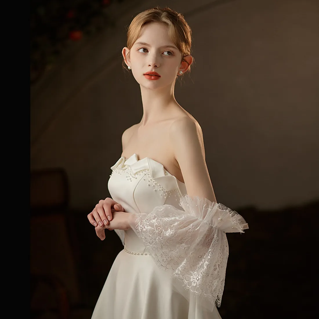 Detachable Long Sleeves For Wedding Dress Elegant Double Layer Lace Bridal  Sleeves, Vintage Wedding Dresses Lace Sleeves, Perfect For Formal Occasions  From Ddmyearth, $41.64 | DHgate.Com