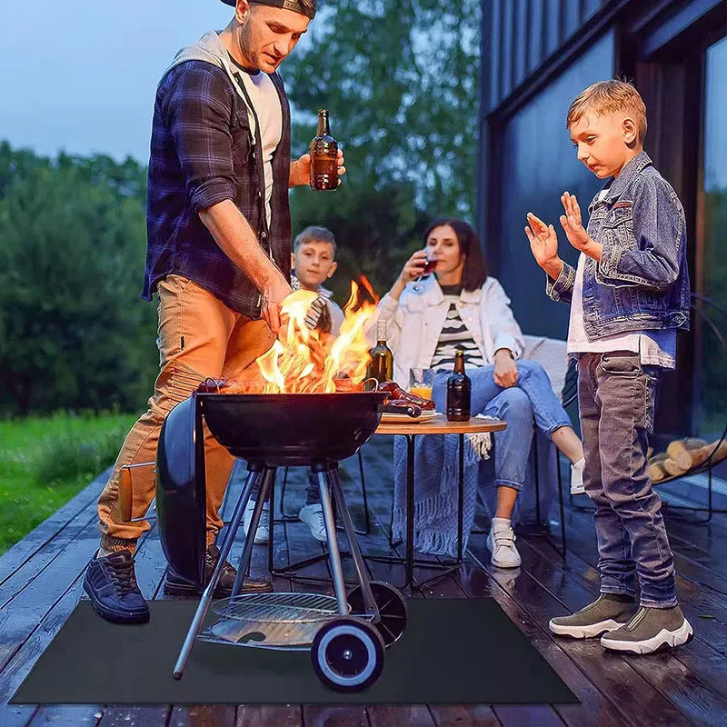 Hearth Rugs Fireproof Mats Fire Pit Mat For Wood