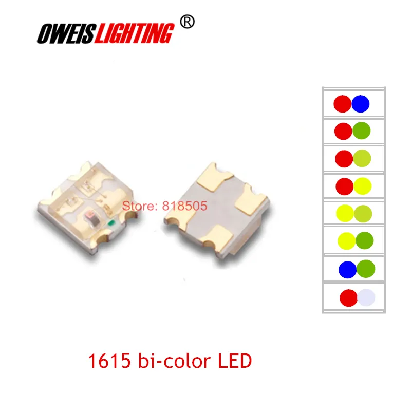 thumbnail image 2 of 100pcs 5mm Dual Bi-Color Red/Green LED – Water Clear, 2-Pin – Unbranded 2 of 4