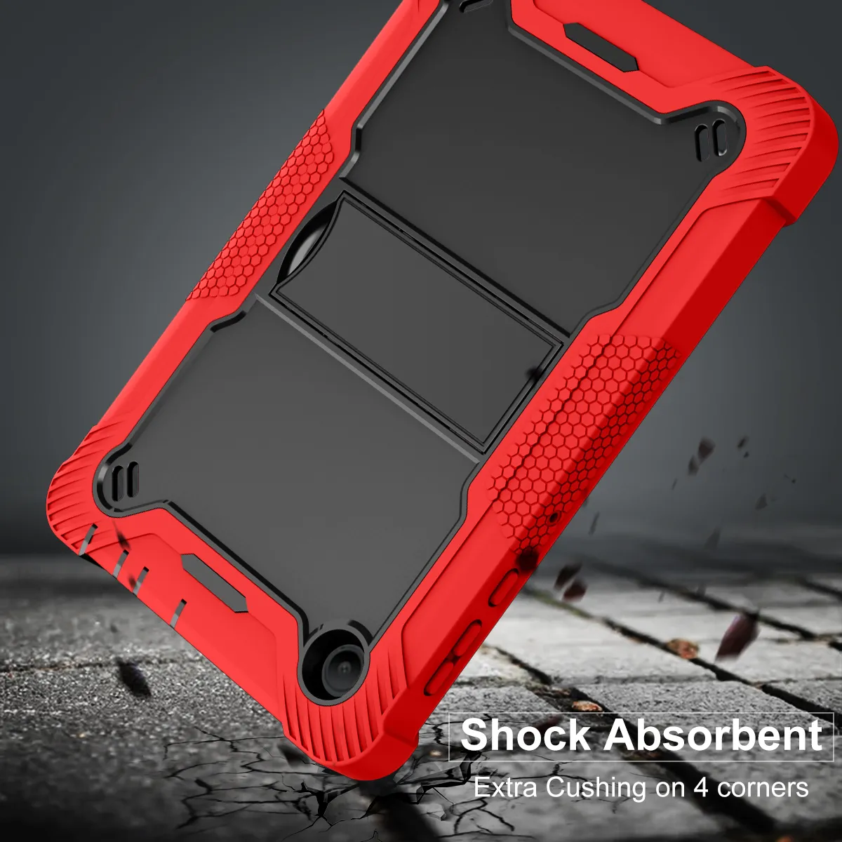 TCL Tab LE/10 5G Case, Shockproof Silicone Kickstand Cover for