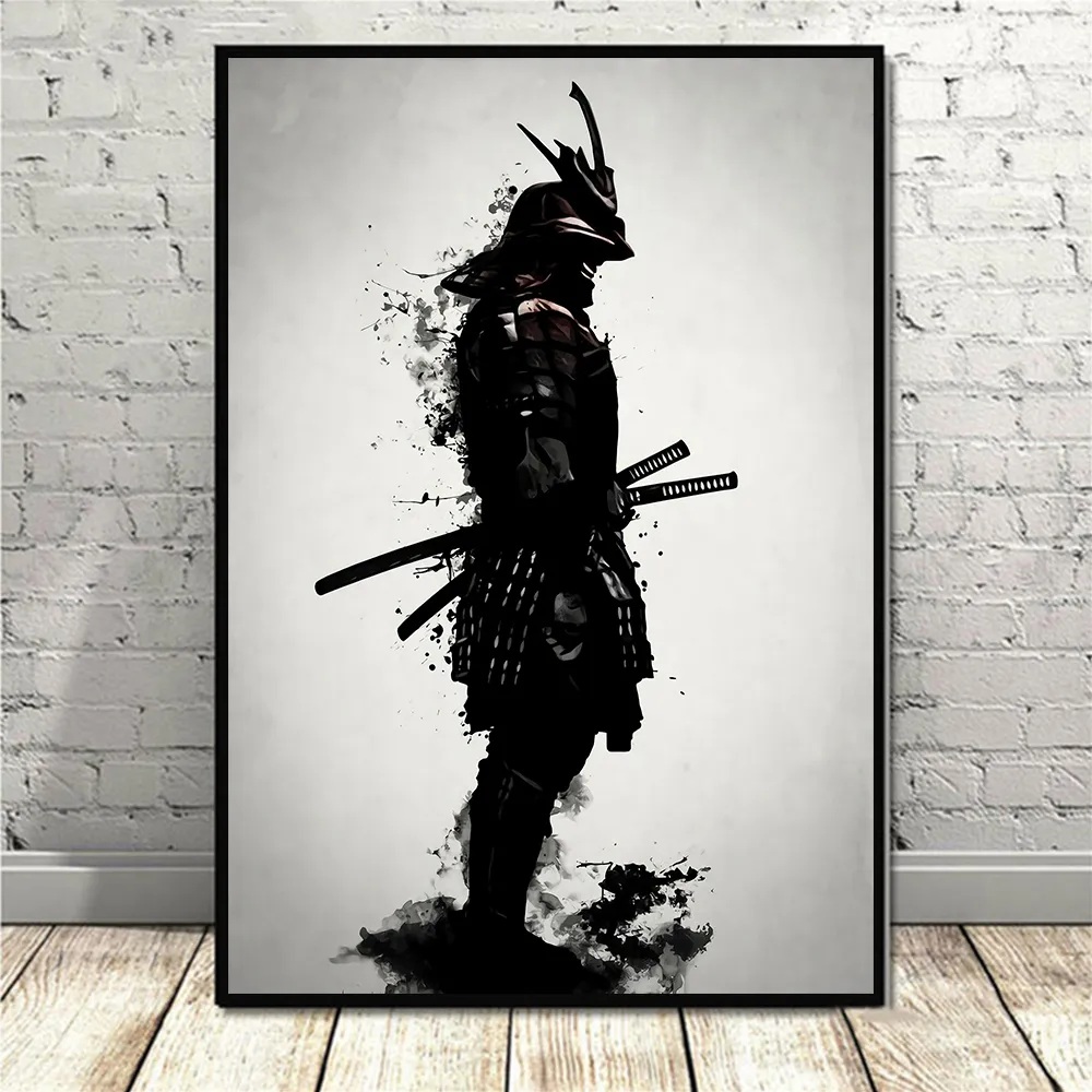 Retro Samurai Poster Prints Japan Anime Wall Art Canvas Painting For Living  Room Home Decor From Homepro9, $4.88 | DHgate.Com, image size:1000x1000