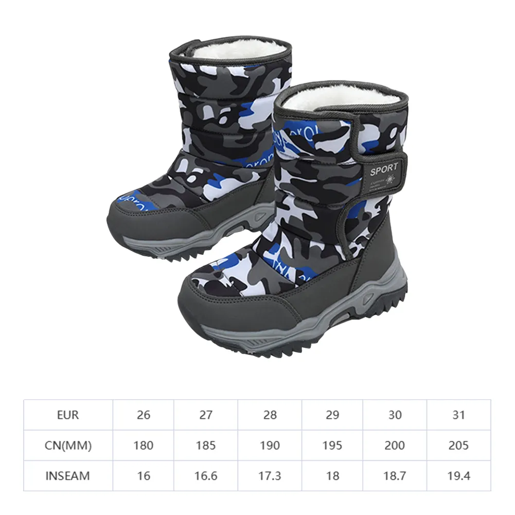 Kids Winter Snow Boots: Warm, Waterproof, And Anti Slip Outdoor
