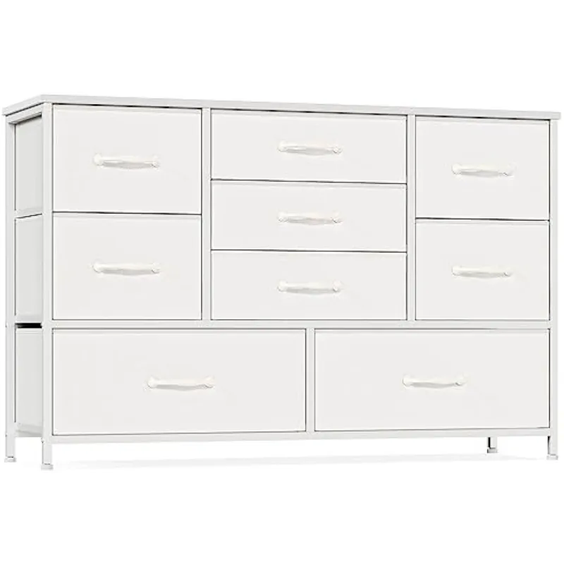 Long White Dresser & TV Stand: 9-Drawer Storage Cabinet, Wood Shelf for  Bedroom & Living Room - Shop Now! from Dhgate Living Room Furniture - price  114.11