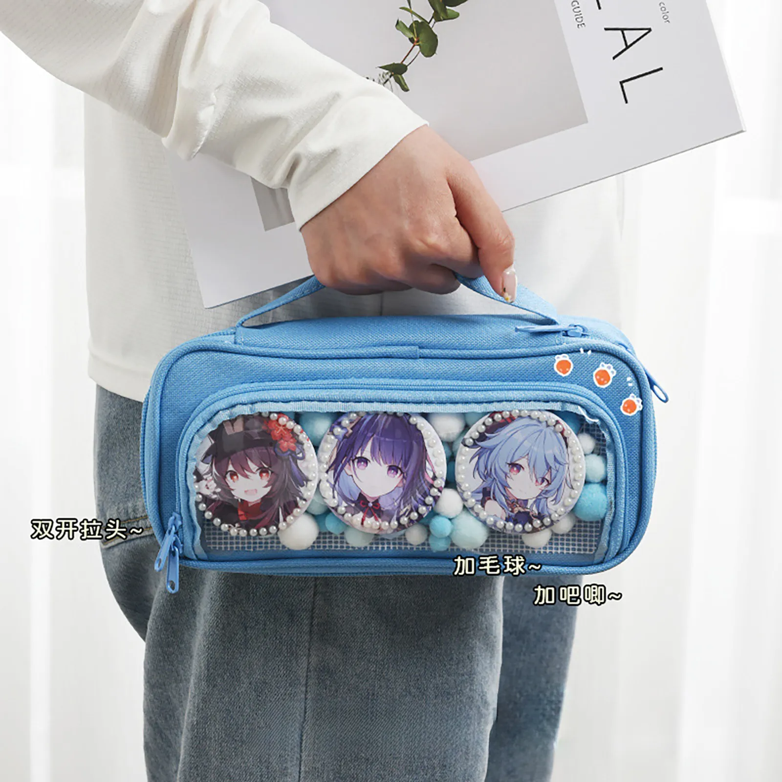 Diy Pencil Pencil Case For University Students Kawaii Itabag