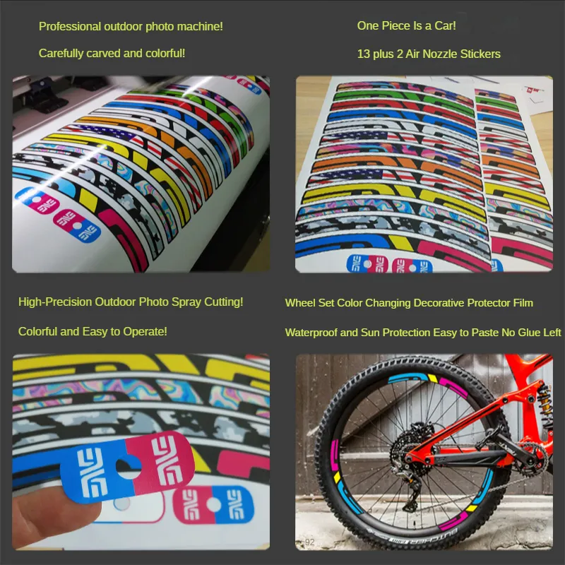 Wheel Set Sticker Wheel Set Sticker Bicycle 26 29 Inch Wheel Mountain Bike Rim Sticker ...