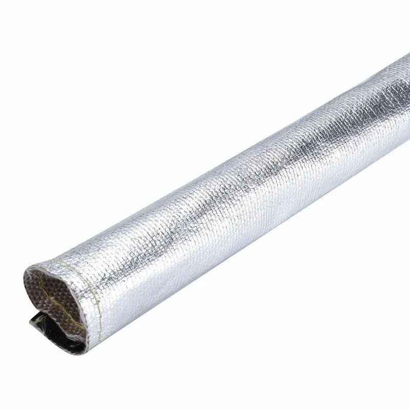 Metallic Heat Shield Sleeve 2 Ft X 4.2 In Insulated Wire Hose