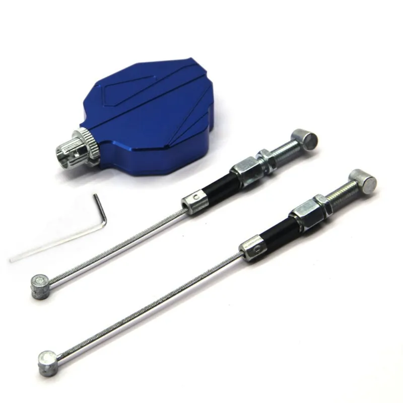 T.O.G. Motorcycle CNC Stunt Clutch Cable Lever Replacement Easy Pull System Blue