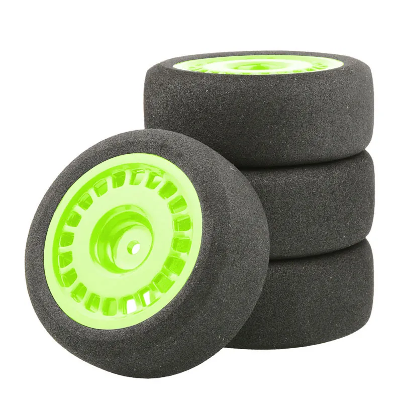 Lot 4 Pneus Super Souples 70mm Avec Mousse – Roues Pour WPL C54 – Compatible MN Et WPL
