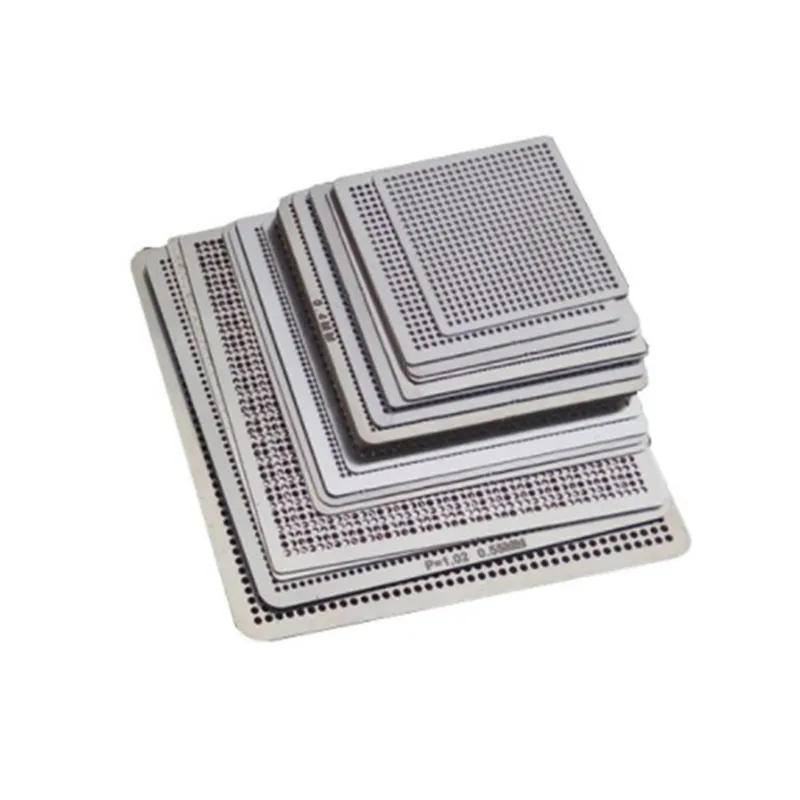 WHATAVAL BGA Rework Net Stencil Set - 130pcs Universal Steel Templates For Reballing Laptop & Desktop Chips - View #3