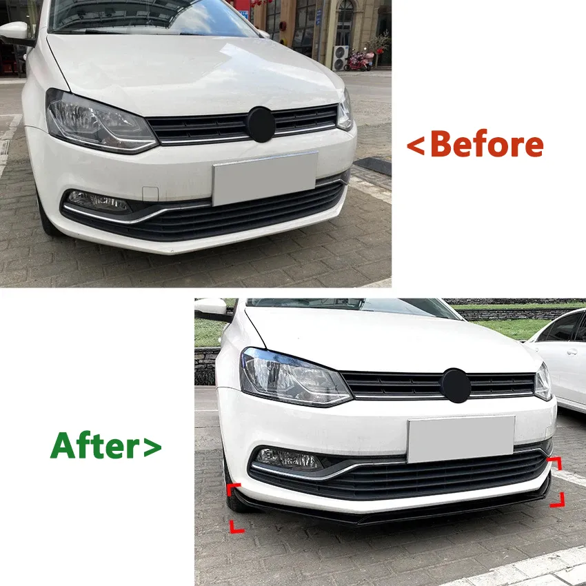 FRONT SPLITTER VW POLO MK5 GTI maxton 09 2010 2011 12 13 14