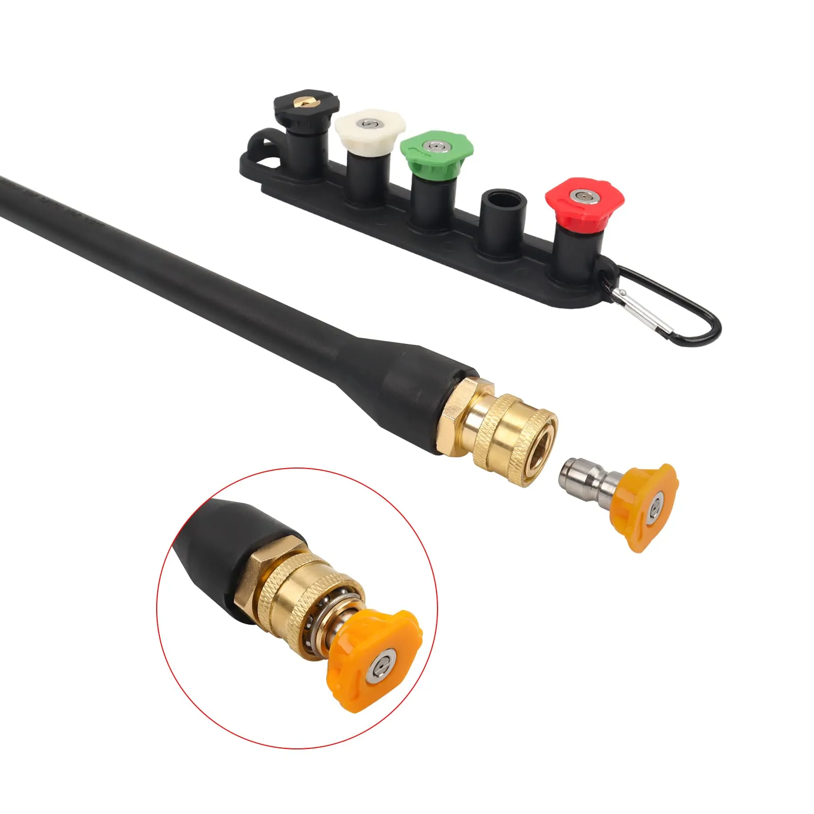 Radiator Cleaning Wand 55cm | Dual Air & Water Spray Lance For Pressure Washer – 150 PSI Attachment