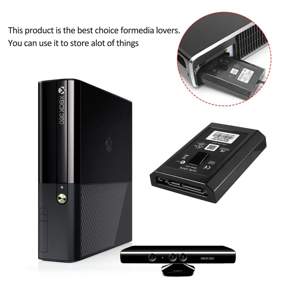 Hard Disk Drive For Xbox 360 Slim: Internal Storage Upgrade 60GB