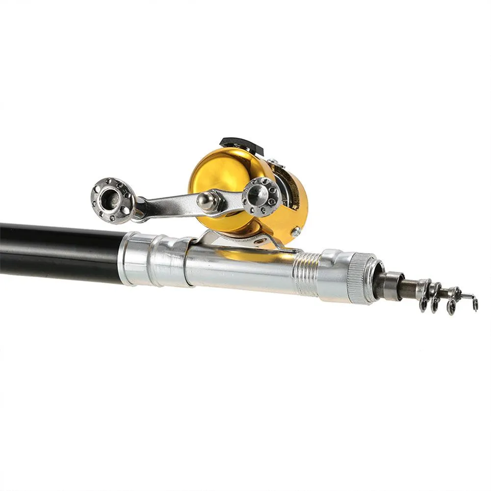 Fishing Rod Reel Combo Set Mini Telescopic Portable Pocket Pen Fishing Rod Pole Reel Lures Baits Jig Hooks Kits Type A+P Drop Sh From Ddmyearth, $24.85