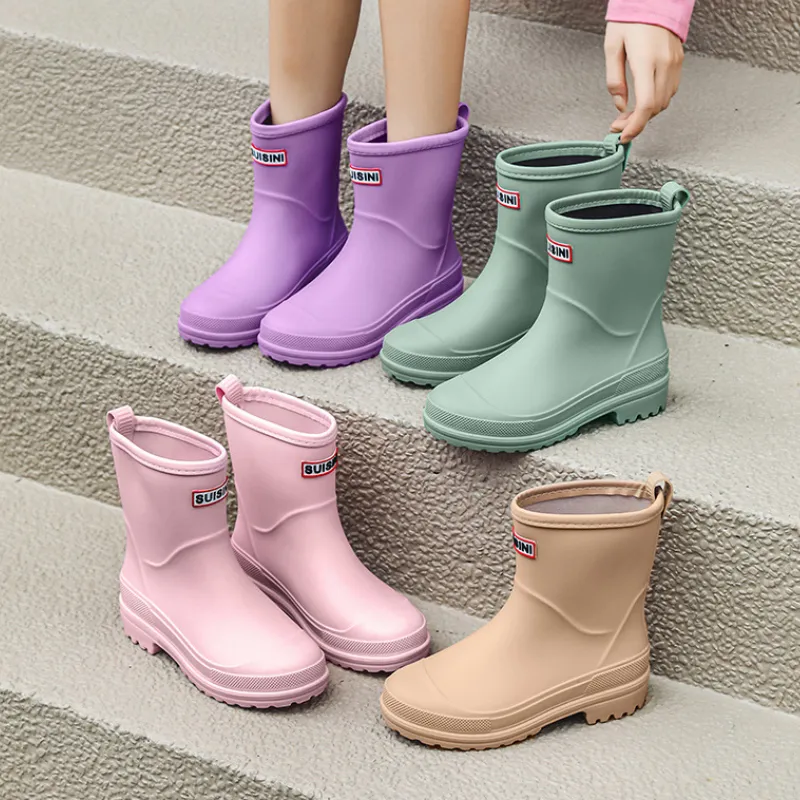 Waterproof Women's Ankle Rain Boots Rubber Galoshes for Garden, Fishing,  Kitchen More