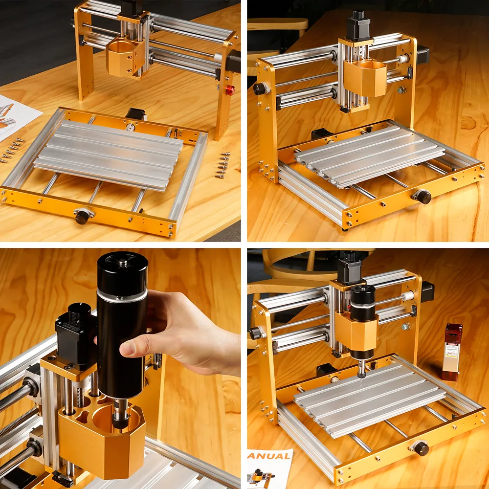 Chainsaw Router Frame CNC 3018 Router Upgrade Frame Kit Plus 2.0, NEMA17, 500W Spindle - Shop ...