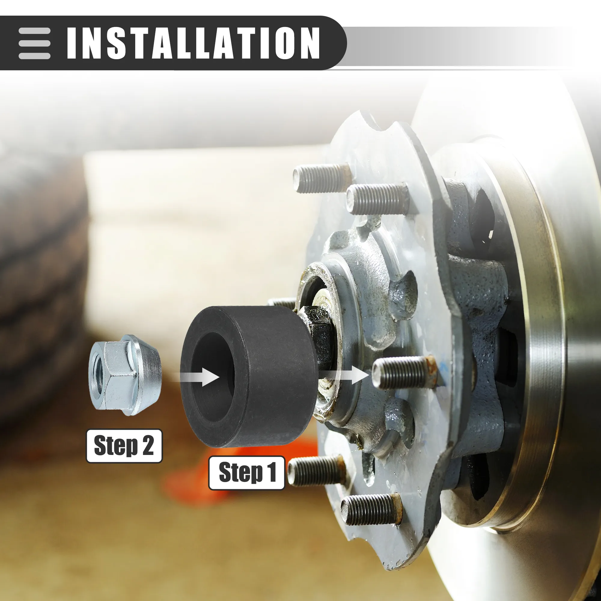 MPD Six Pin Front Hub with Stepped Bearings MPD Six Pin Front Hub with Stepped Bearings