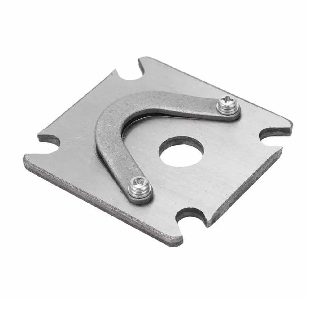 Air Compressor Cylinder Valve Plate Set – 46mm Hole Distance Metal Replacement Parts With Gasket For Oil-Free & Oil Machines