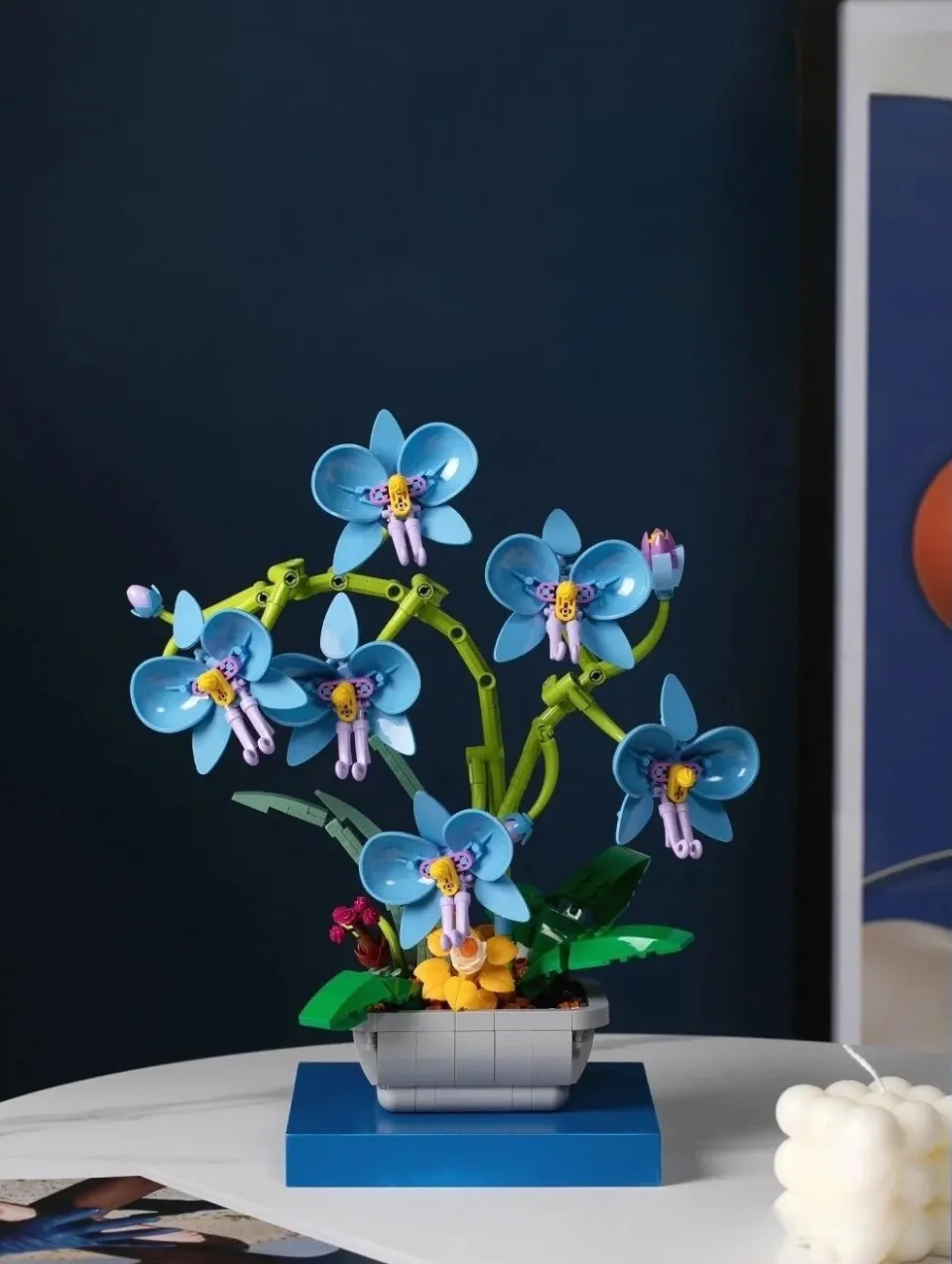 Orchid Building Blocks: Eternal Flower Model Bouquet Toy Bricks