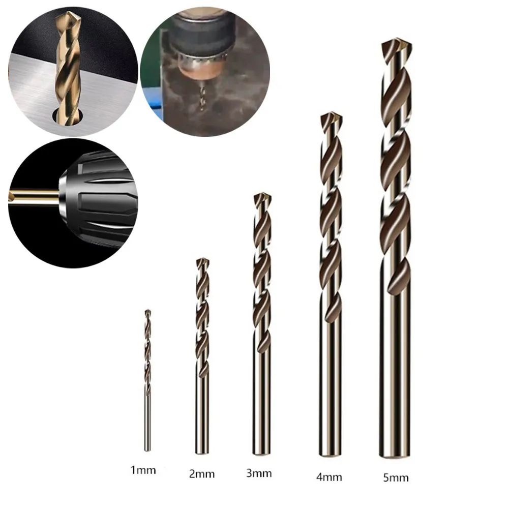 DHgate.com:5pc Multi-Material Cobalt Steel Auger Drill Bit Set, Split ...