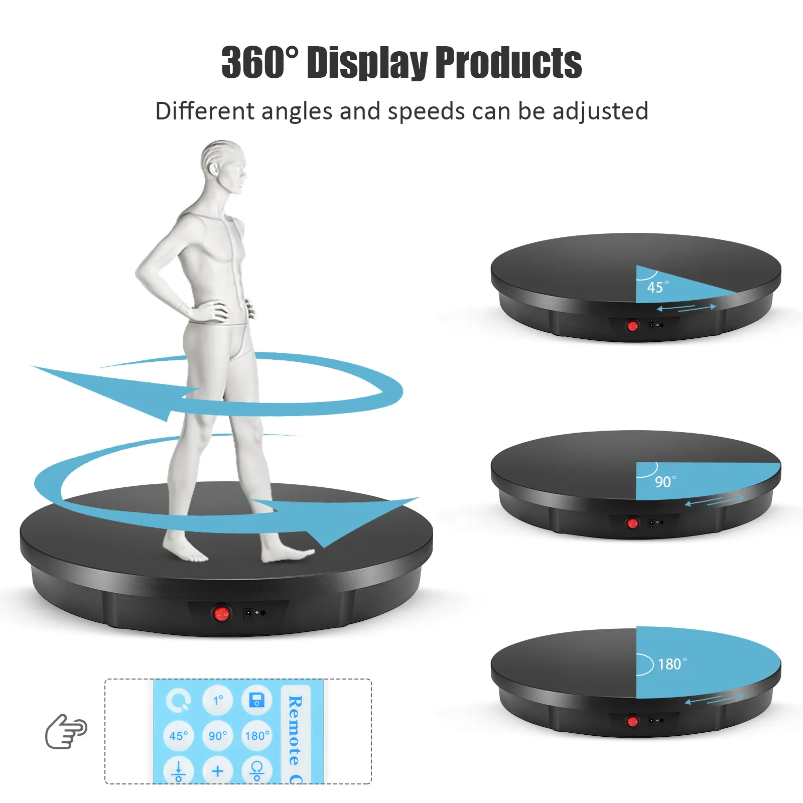 Rotating Display Stand 30/42/52CM 360° Panoramic... From Ddmyperfect ...