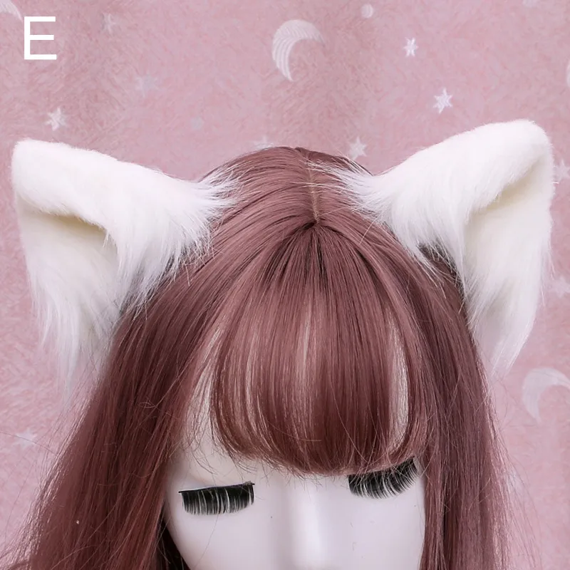 Lolita Girl Furry Cat Fox Animal Ear Hairpin Faux Fur