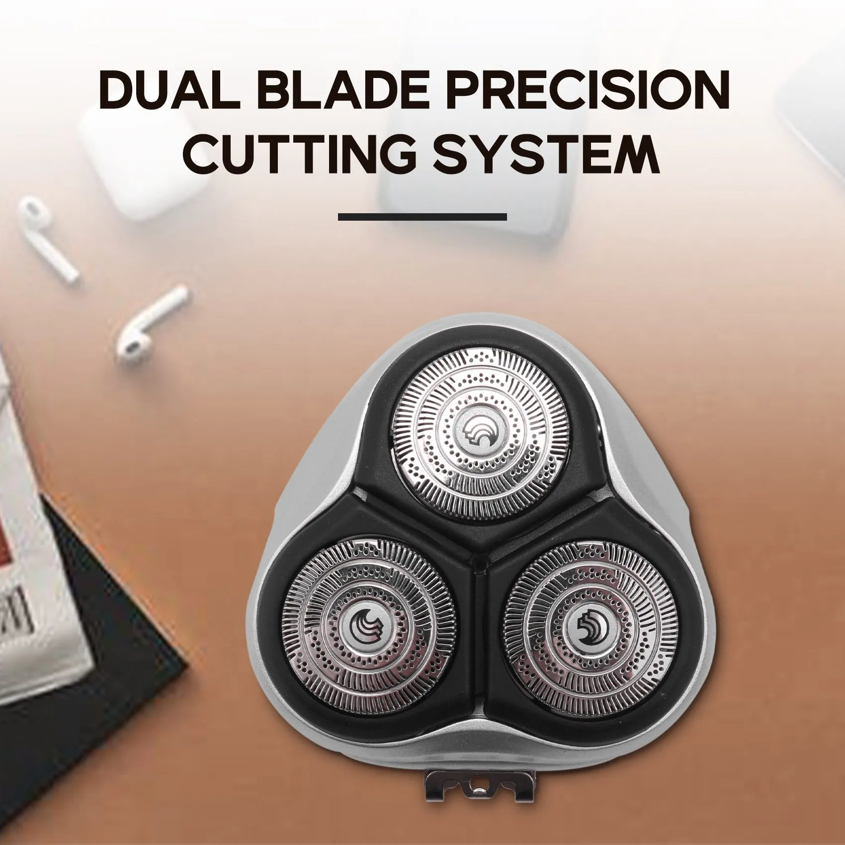 Hq9 Replacement Shaver Heads Compatible with Norelco, Upgraded Men's Electric Razor Cutter Blades for Speed XL Series 8140XL 8240XL 8160XL 8170XL HQ90