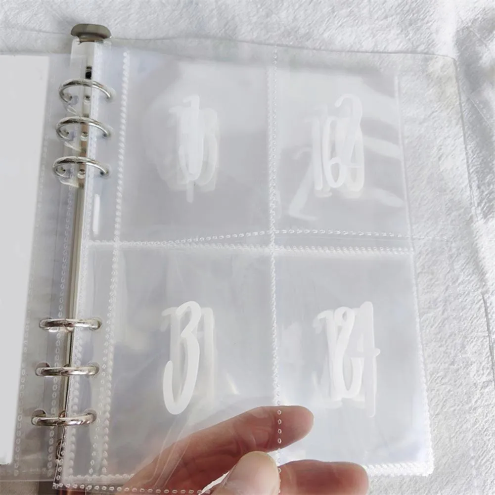 25-Piece A5 Binder Pockets Set | 21 Zipper Bags + 4 Card Sleeves, PVC  Waterproof