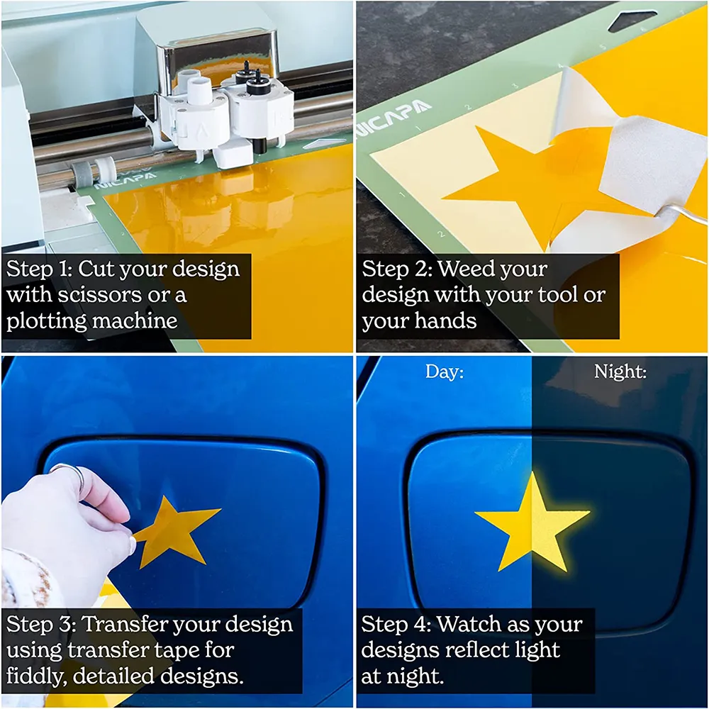 Reflective Diy Sticker Reflective Adhesive Vinyl Sheets DIY Craft... From Ddmyearth, $18.09 ...