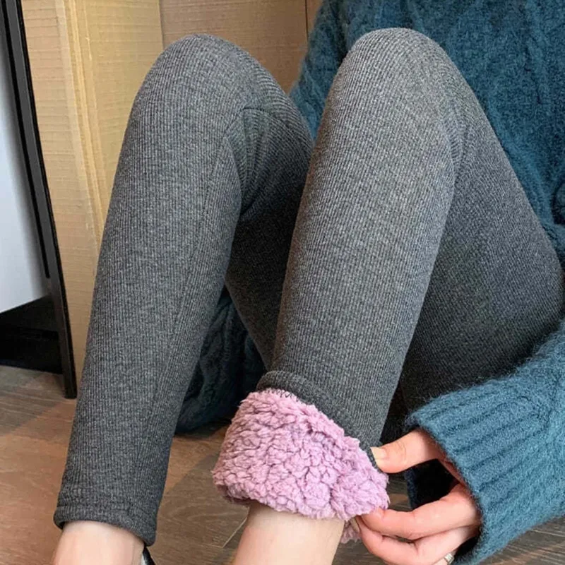 Winter Leggings Sherpa Fleece Leggings Sherpa Lined Tights Sherpa