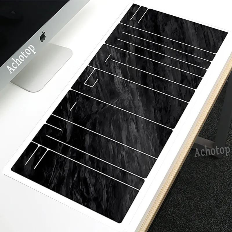 Clustrs Akira Tempered Glass Gaming Mouse Pad - 500x400mm Ultra-Smooth Surface, Non-Slip PU Base For PC/Mac