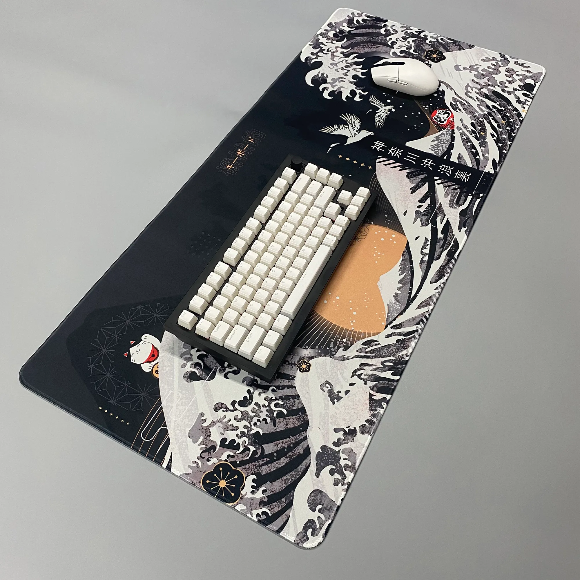 Aazon.co : ICasso Desk At, XXL Large Gaing Ouse Pad, Anti-Slip Rubber Base Ousepad With...