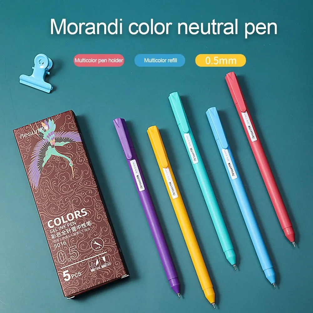 Morandi Gel Pens Nib, Smooth Ink Writing Pens For Office