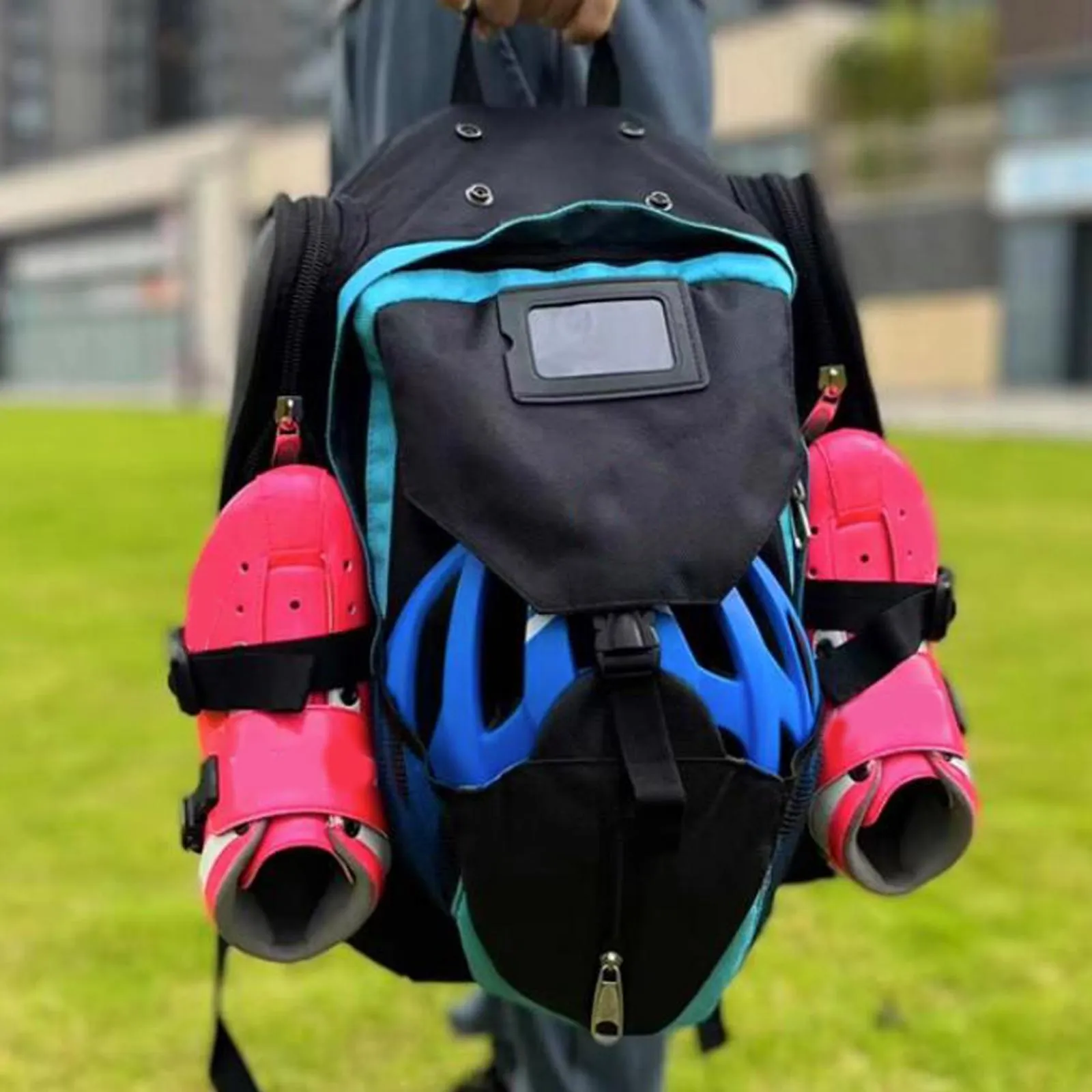 Roller Skate Bag Roller Skate Backpack - Fits Ice/Inline Skates, Adjustable Strap (15x13.5x10.4") Skates For Women