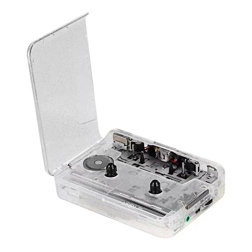 Full Transparent Shell Cassette To MP3 Converter Tape... From Ddmyearth ...